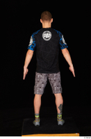  Max Dior black t shirt boxing shoes dressed grey shorts standing whole body 0005.jpg